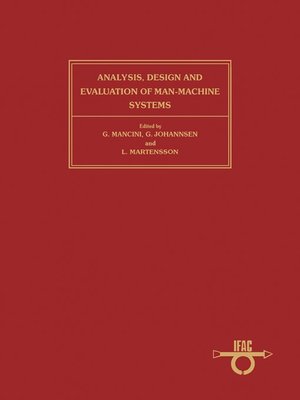 cover image of Analysis, Design & Evaluation of Man-Machine Systems